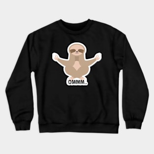 Ommm sloth meditating Crewneck Sweatshirt